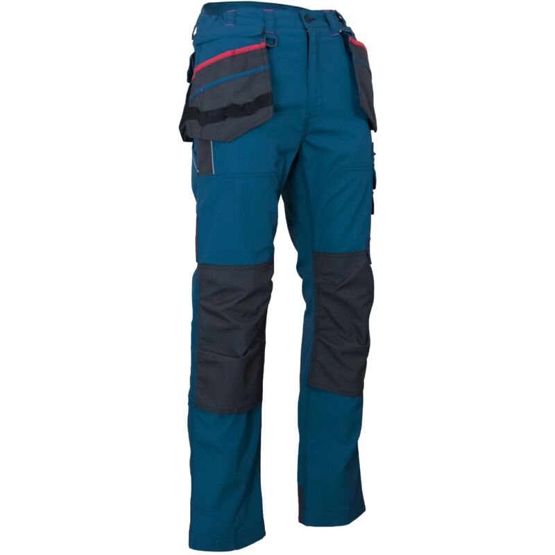 Pantalon de travail empiècements imperméables et poches amovibles LMA CREUSET Cobalt 42