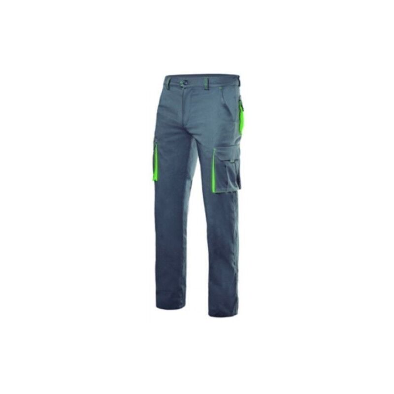 

Pantalon Trabajo 56 16%Pol46%Alg38%Emet Gris/Verde Lima Mlt