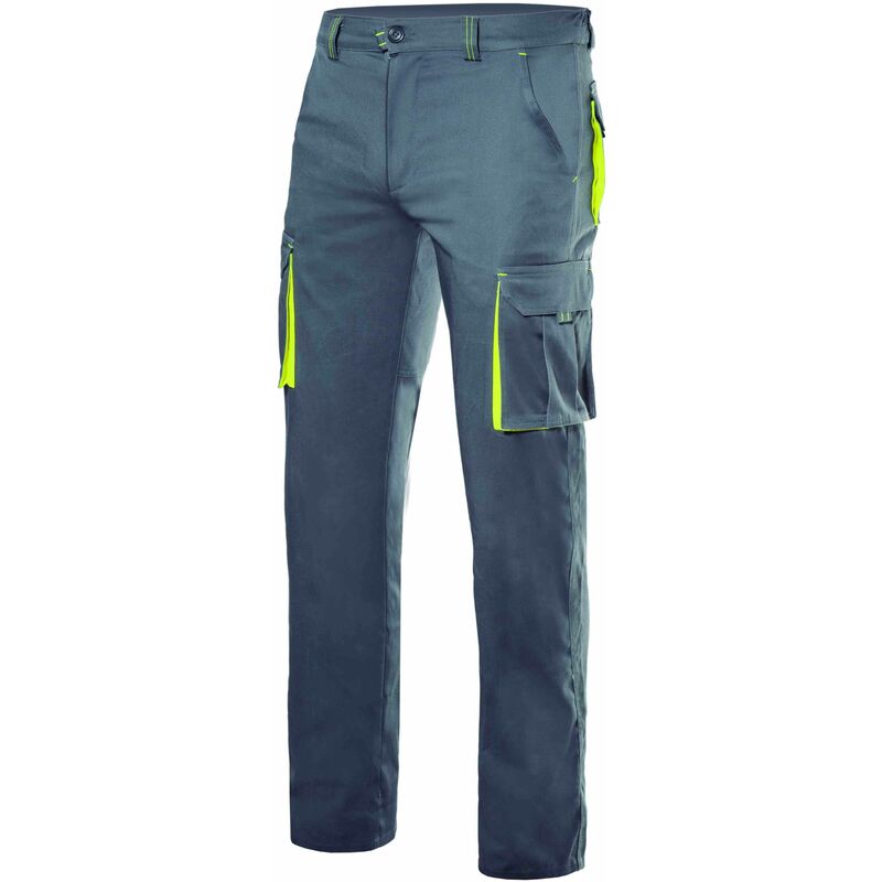 

Pantalon Trabajo T48 Elastico Gris/Amarillo - Velilla