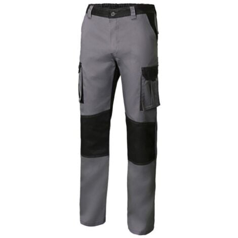 VELILLA Pantalon Trabajo T60 Con Refuerzo 65% Poli 35% Alg Gr/Neg 1