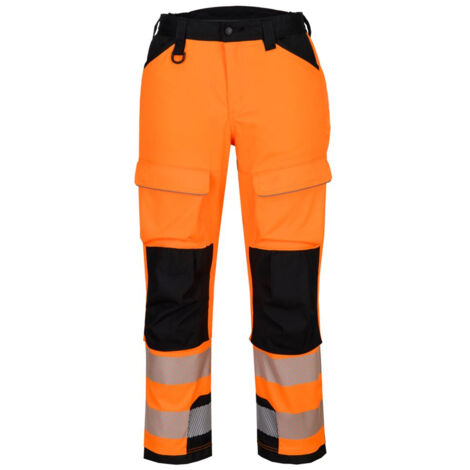 Pantalon Travail En Hauteur Hv Pw3 - Taille 42 - Orange/noir - Portwest
