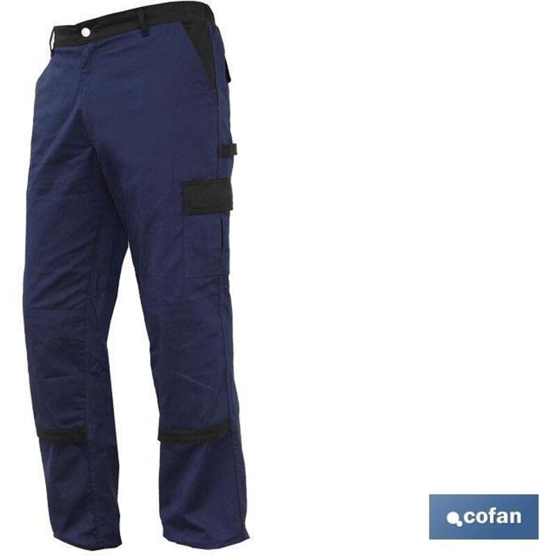 Pantalon de travail flexible Jano Slim Fit bleu marine/noir T-44