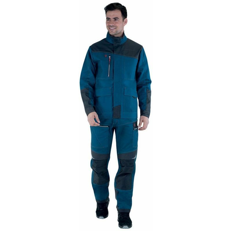 pantalon de travail spanner 3xl - bleu pétrole / gris foncé - bleu pétrole / gris foncé - lafont
