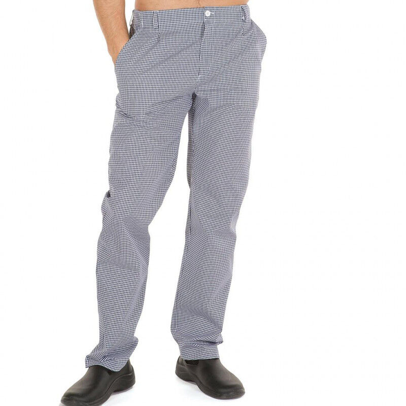 

Pantalón de vichy de cuadros marino con presillas y bolsillos franceses GARY'S | 50