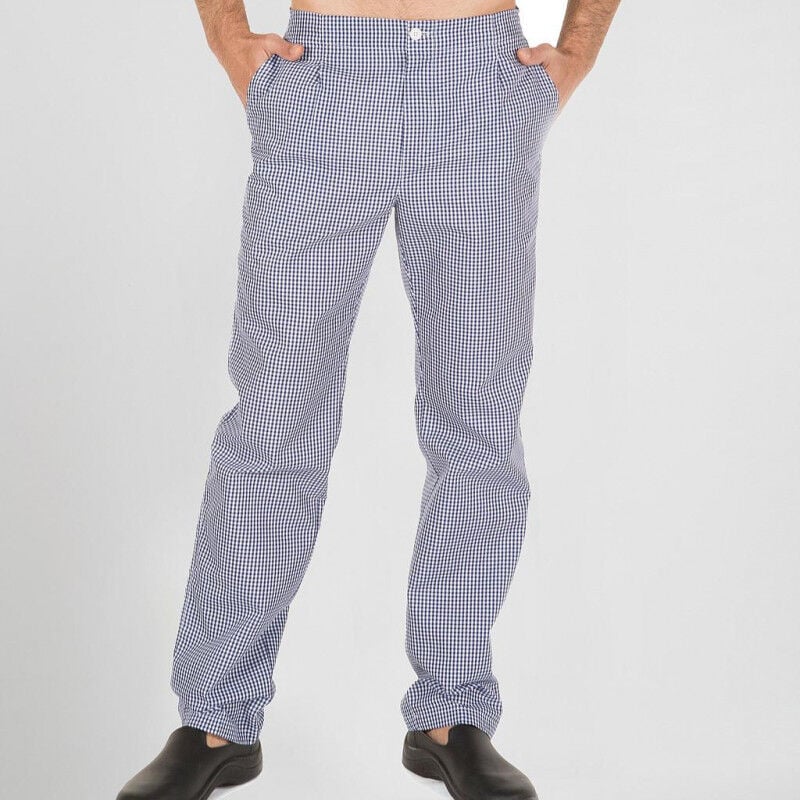 

Pantalón de servicios regular fit con goma trasera GARY'S vichy marino | 54 - Vichy Marino Cuadro Grande