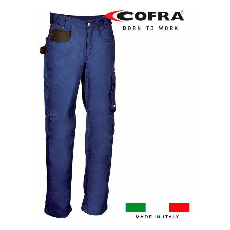 Cofra - E3/80608 pantalon woman walklander azul marino negro talla 34