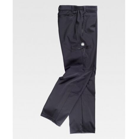 Pantalón Workshell en estilo Slim Fit WORKTEAM S9830 3XL Negro
