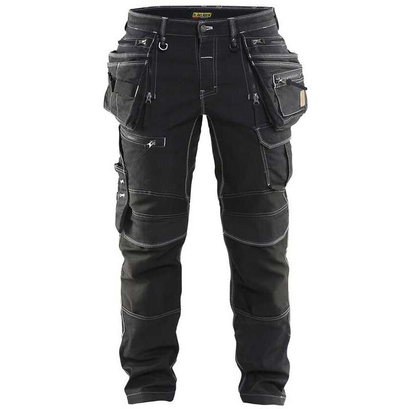 Pantalon artisan X1900 stretch - 1990 - Noir - 42 - Jambes courtes - Blaklader