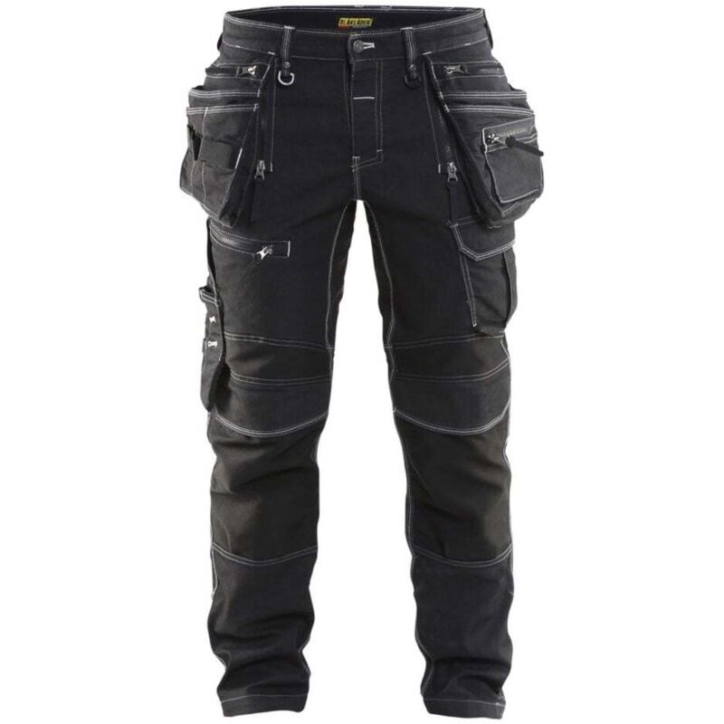 Pantalon artisan X1900 stretch - 1990 - Noir - 38 - Jambes standards - Blaklader