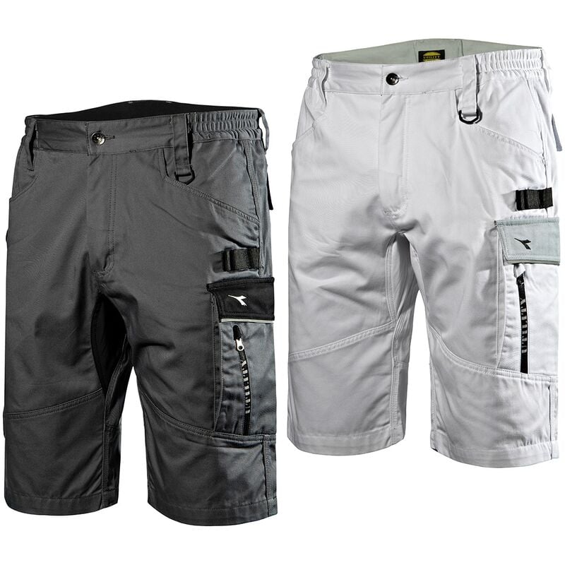 Diadora - Bermuda de travail Easywork Light pour femme - xxxxl - Gris