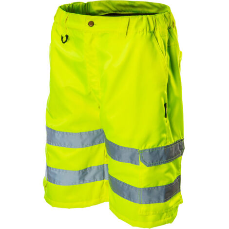 Pantaloncini di avvertimento, gialli, taglia M