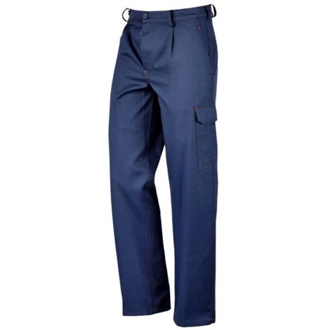 PANTALONE 100% COTONE CARGO Col. Blu  Tg. 48 - 1 Paio