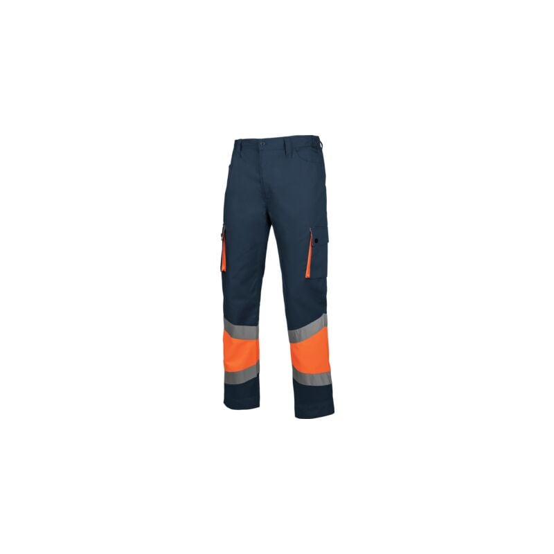Image of Würth Modyf - Pantalone alta visibilità bicolor navy arancione xxl - Blu navy