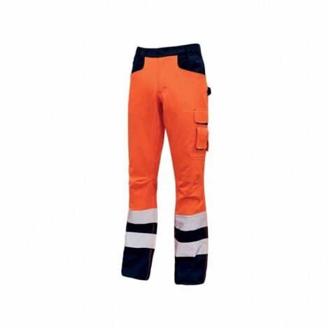 Pantalone alta visibilità Light Orange Fluo tg. 4XL