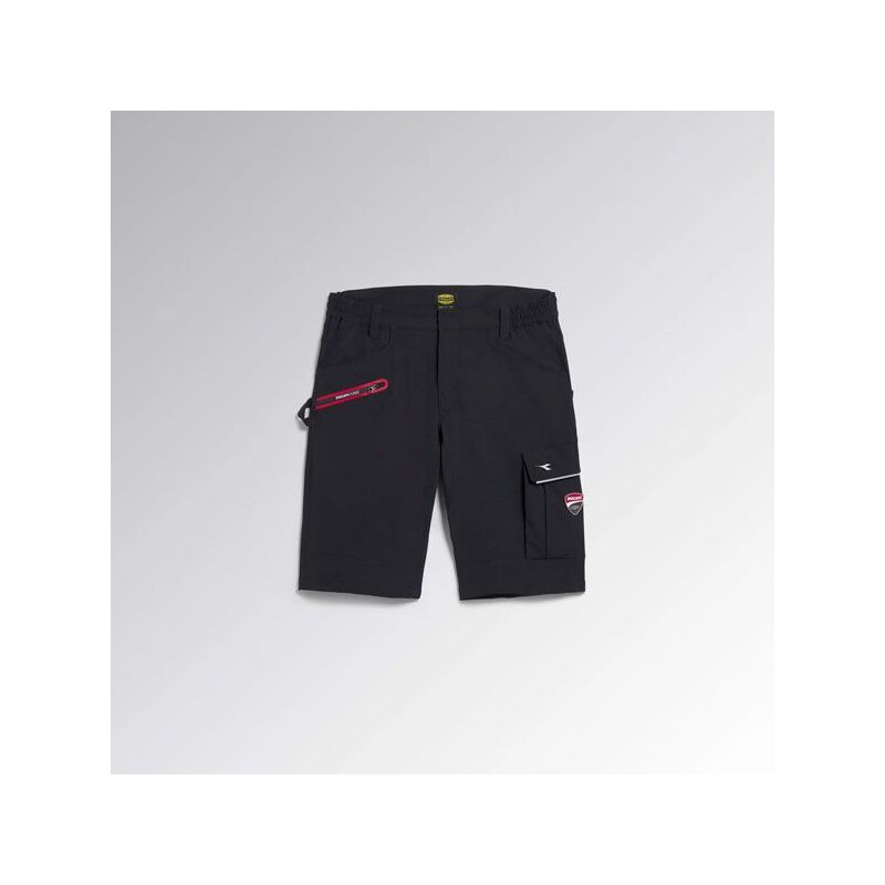 Image of Bermuda Diadora Stretch Multitasche Ducati Nero - 702.180070 - size xl