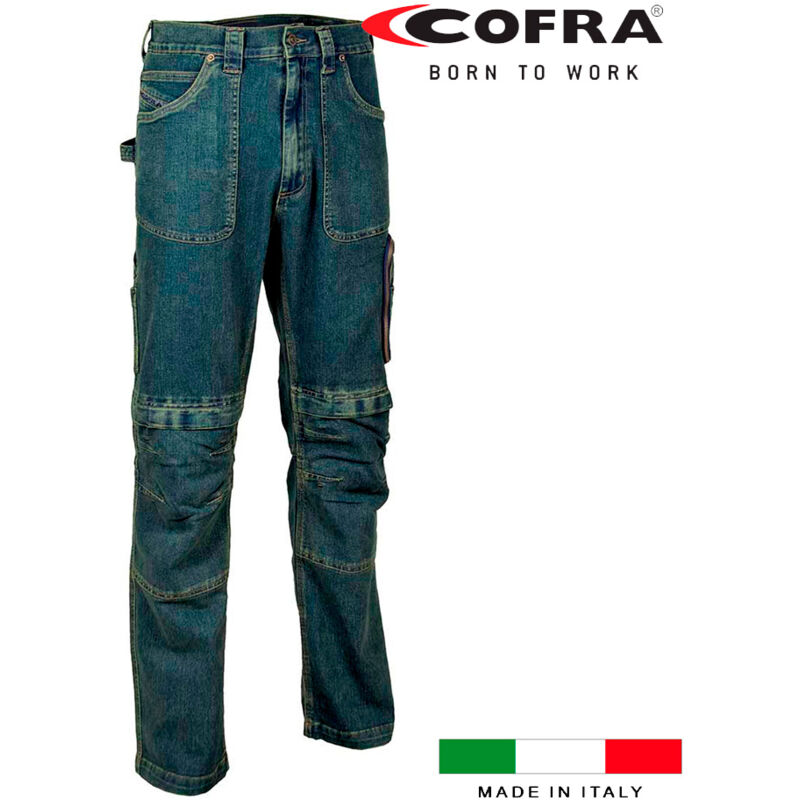 Image of E3/80623 Pantalone Cofra Dortmund Blu Marino Taglia 42