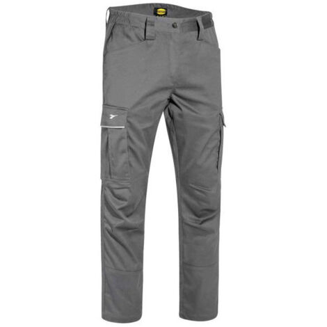 Pantalone Cotone Grigio M Stretch Cargo Diadora