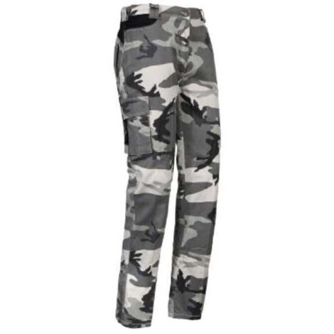 Pantalone Cotone Inverno Grigio S Mimetico Issa
