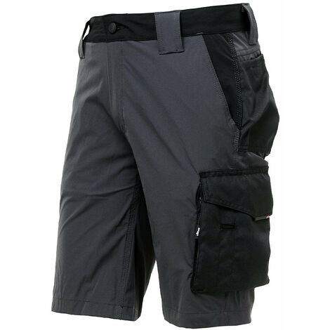 Pantalone da lavoro corto bermuda in tessuto U-4 con tasche Asphalt Grey MERCURY U-Power - M