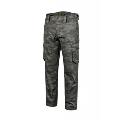 Pantalone da Lavoro Diadora Multitasche Staff Camo Grigio - 702.176203 - size L