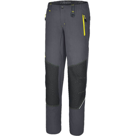 Pantalone da lavoro grigio L con dettagli gialli