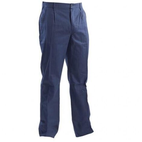 Pantalone da lavoro in tessuto 100 % cotone sanforizzato con chiusura a bottoni -58