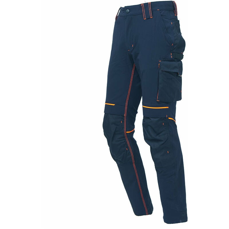 Pantalone da lavoro in tessuto U-4 con tasche Deep Blue atom U-power m