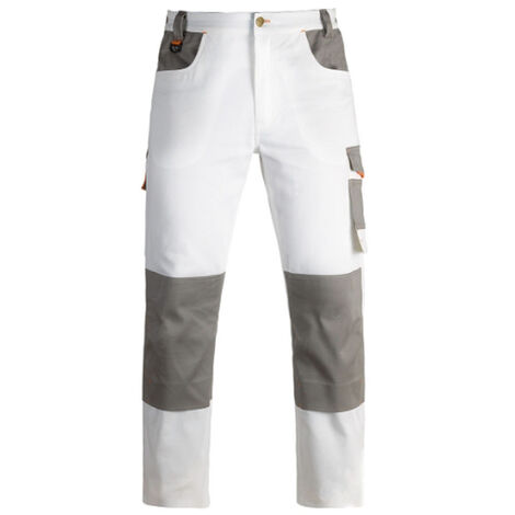 PANTALONE DA LAVORO PITTORE IMBIANCHINO PAINT INDUSTRY BIANCO TG. M-XXL KAPRIOL, "L"