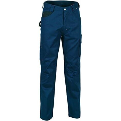 PANTALONE DRILL IN COTONE E POLIESTERE RIGHT FIT NAVY - Misura: 56