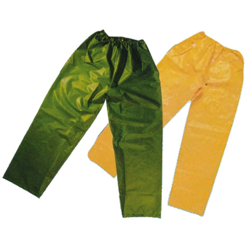 Brixo - Pantalone impermeabile in pvc xxl green