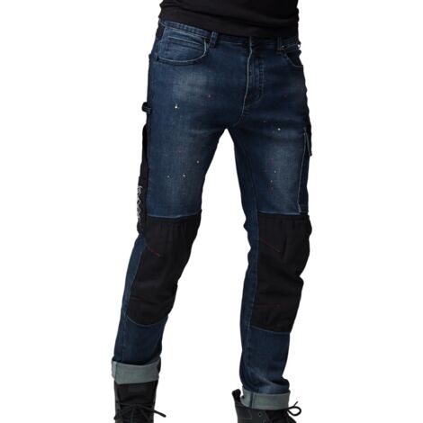 PANTALONE JEANS SPEED  TG.XL BLU