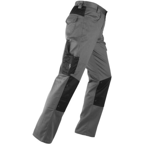 Pantalone kavir grigio taglia xxl multitasche slim