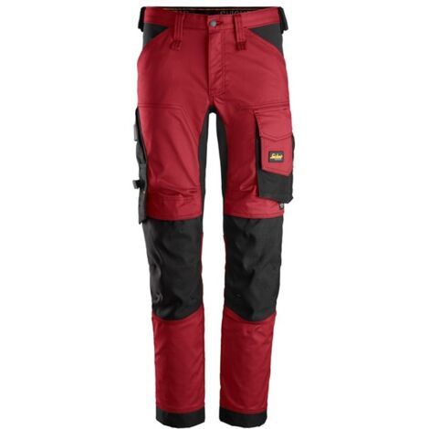 PANTALONE STRETCH ALLROUNDWORK TG. 104 ROSSO