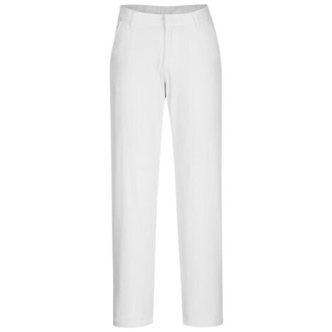 Pantalones Chinos Stretch Slim para Mujer - Comodidad y Estilo / Blanco / 32