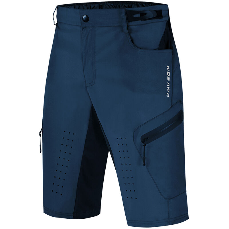 

Pantalones cortos de ciclismo de ajuste holgado para hombre, pantalones cortos informales de secado rapido y transpirables para deportes al aire