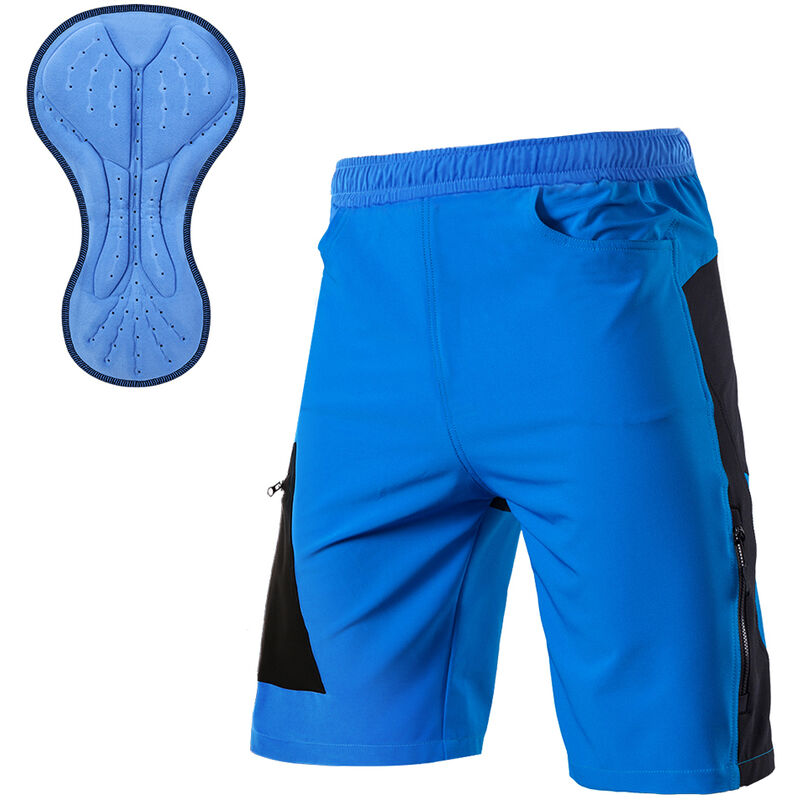 

Pantalones cortos de ciclismo de montana acolchados en 3D para hombre TOMSHOO, pantalones cortos transpirables sueltos para deportes al aire libre,