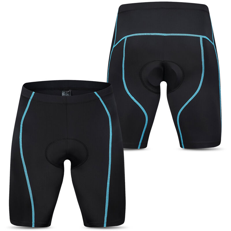 

Pantalones cortos de ciclismo para hombre, pantalones acolchados para montar en bicicleta, medias para ciclismo,Azul, L - Lixada