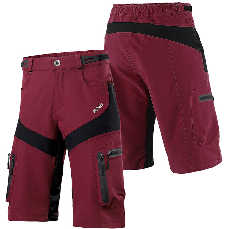 

Pantalones cortos de ciclismo para hombre, de secado rapido, transpirables, para deportes al aire libre, para correr, en bicicleta, pantalones cortos