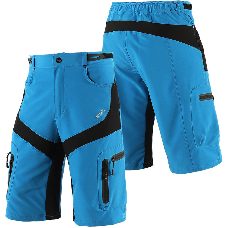 

Pantalones cortos de ciclismo para hombre, de secado rapido, transpirables, para deportes al aire libre, para correr, en bicicleta, pantalones cortos