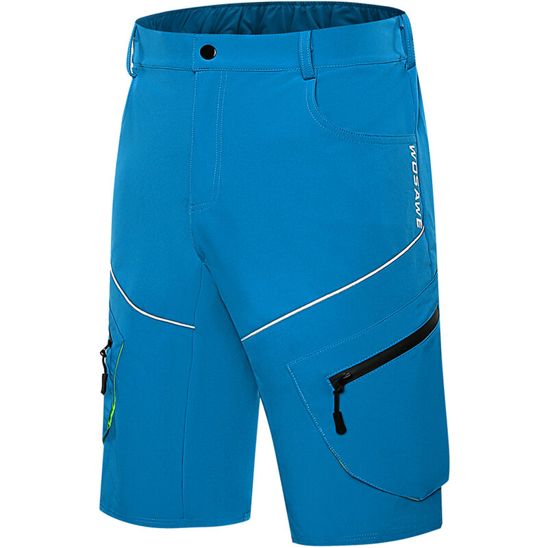 

Pantalones cortos de ciclismo para hombre, pantalones cortos de bicicleta de montana transpirables de ajuste holgado, pantalones cortos informales