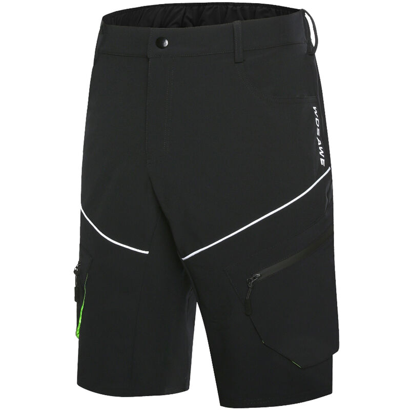 

Pantalones cortos de ciclismo para hombre, pantalones cortos de bicicleta de montana transpirables de ajuste holgado, pantalones cortos informales