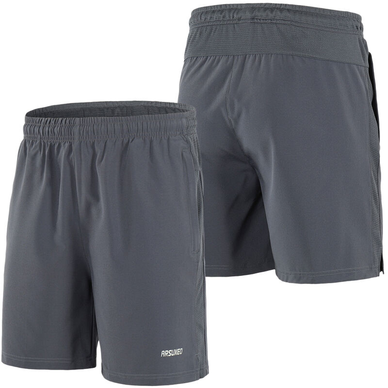 

Pantalones cortos de ciclismo para hombres, Pantalones cortos para correr,Gris, M