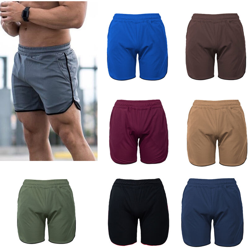 

Hombres pantalon corto deportivo Gimnasio rapido secado en la playa del verano cortos de entrenamiento Holgazaneando corrientes del deporte de los