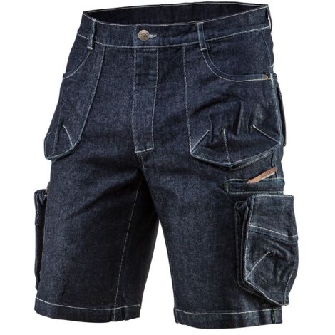 Pantalones cortos de trabajo neo tools epi neo denim denim algodón elastano