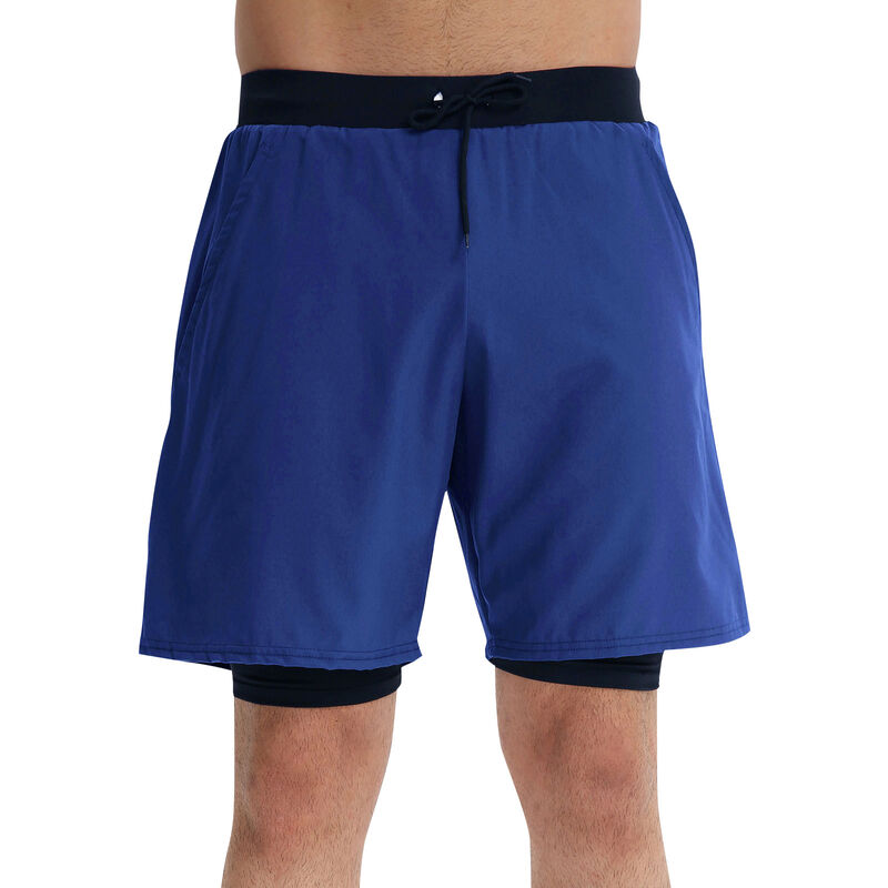 

Asupermall - Pantalones cortos deportivos 2 en 1 para hombre, pantalones cortos elasticos, transpirables, de baloncesto, para correr, para atletas,