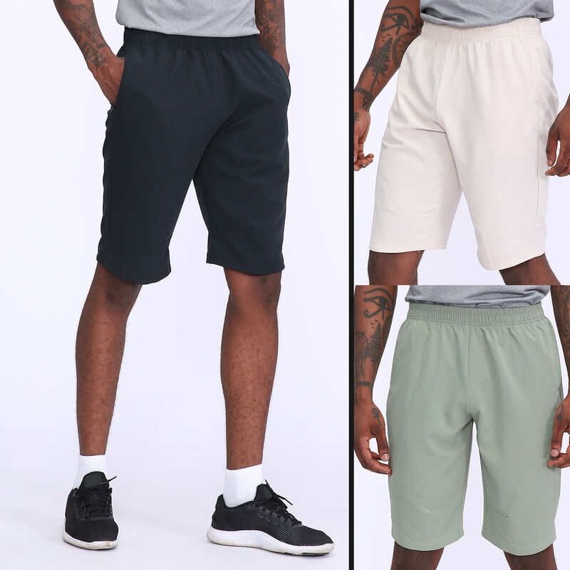 

Pantalones cortos deportivos para hombre, bolsillos laterales de secado rapido, cintura elastica, pantalones cortos para entrenamiento, baloncesto,