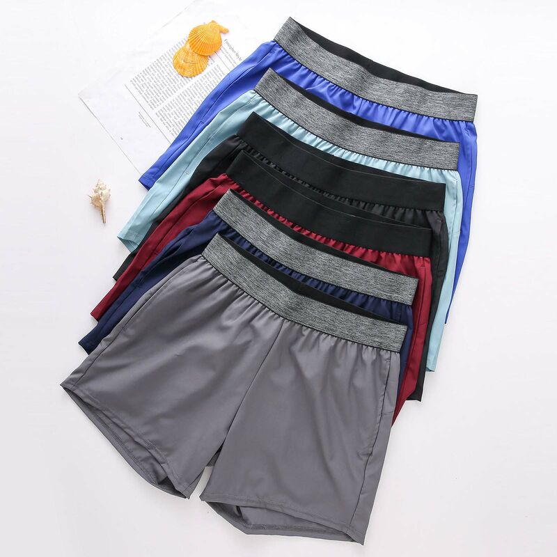 

Pantalones cortos deportivos para hombres, pantalones cortos casuales de secado rapido,Azul, L