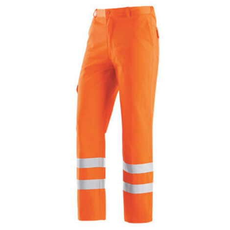 Pantalones de alta visibilidad amarillo talla XXL – trabajo de algodón/poliéster con múltiples bolsillos