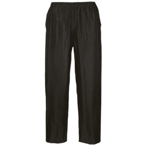 Pantalones de lluvia para uso sobre los pantalones, con t tobilleras ajustables Classic S441 XL Negro