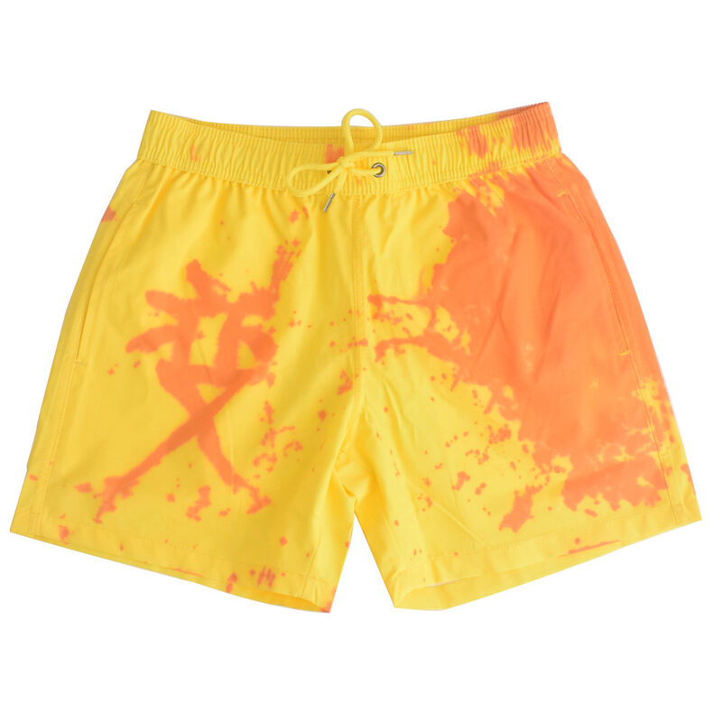 

Pantalones de playa Pantalones cortos de cambio de temperatura de gran tamano con cambio de color masculino,Amarillo, XL